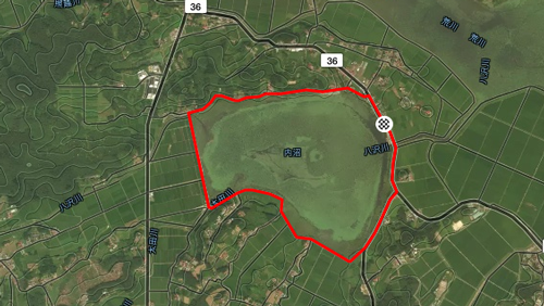 内沼一周の地図