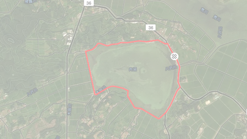 内沼一周の地図